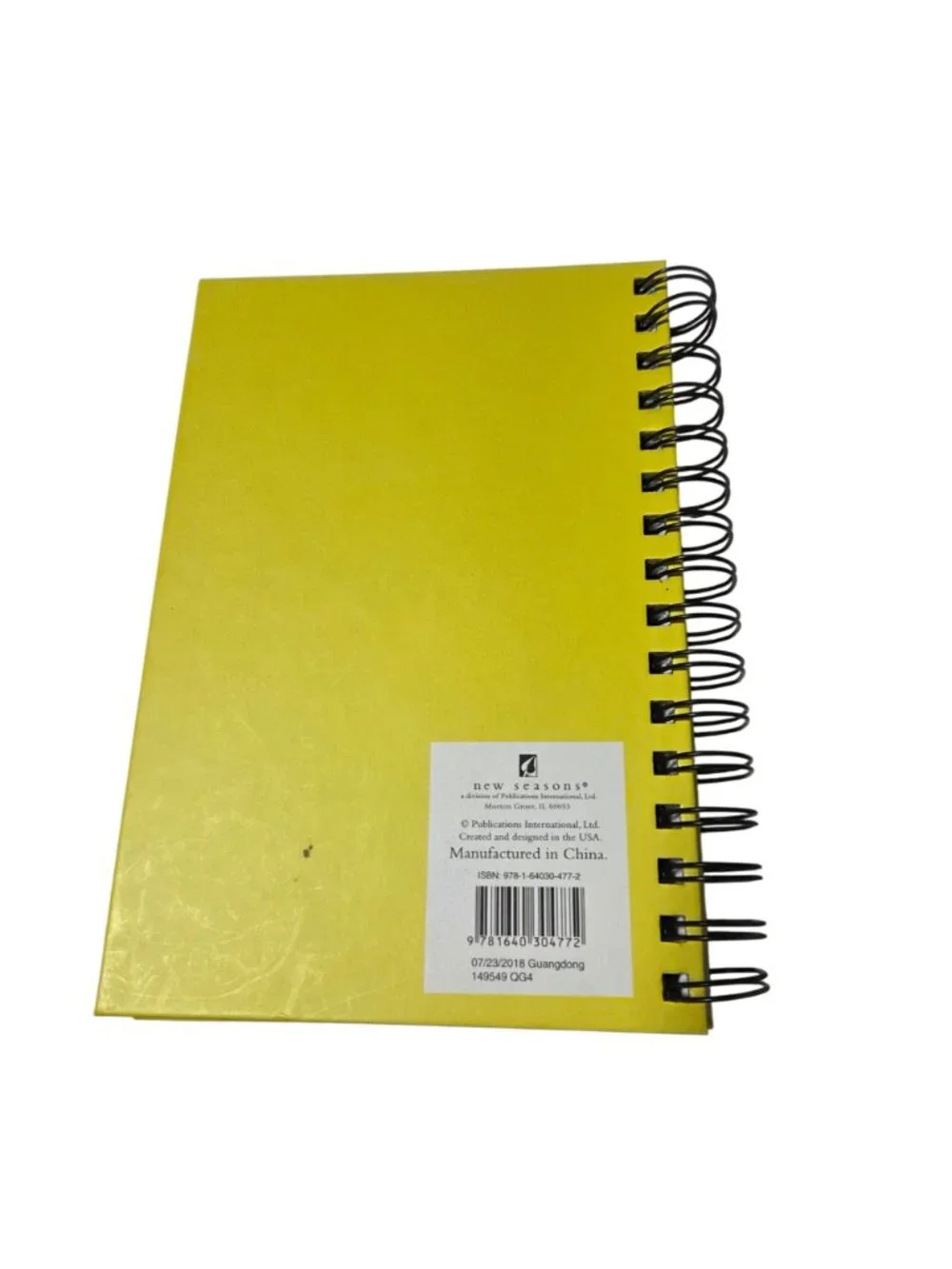Bad Ass Journal Your Amazing Life Yellow Spiral Hardcover Notebook Diary 8.5 X 6